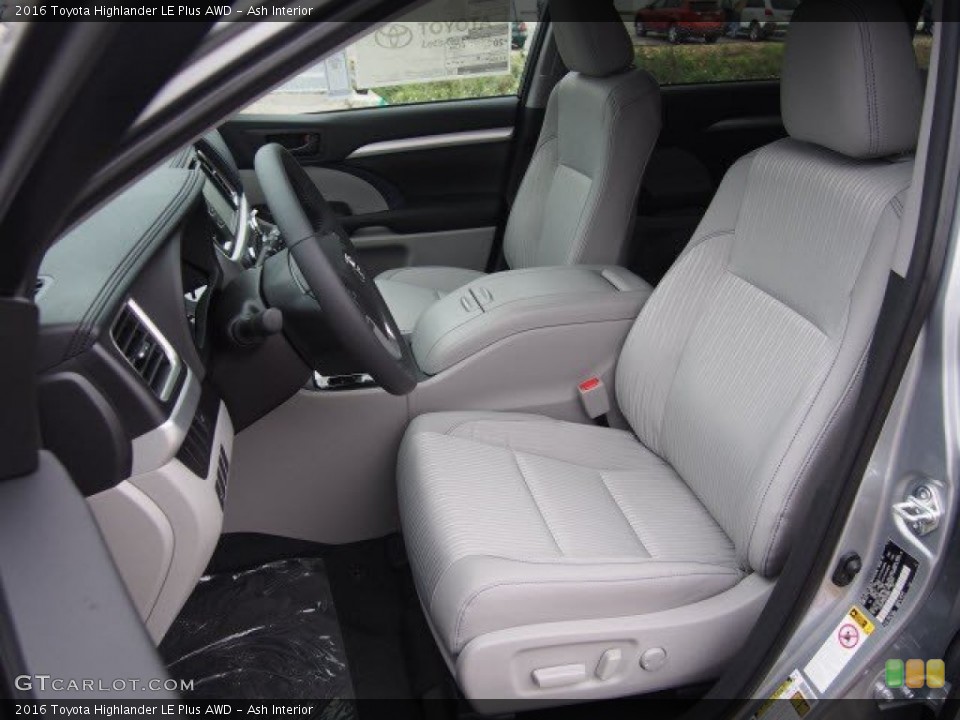 Ash Interior Front Seat for the 2016 Toyota Highlander LE Plus AWD #109194121