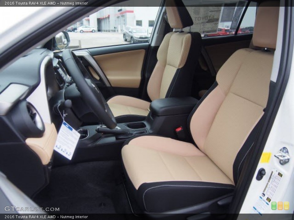 Nutmeg Interior Front Seat For The 2016 Toyota Rav4 Xle Awd