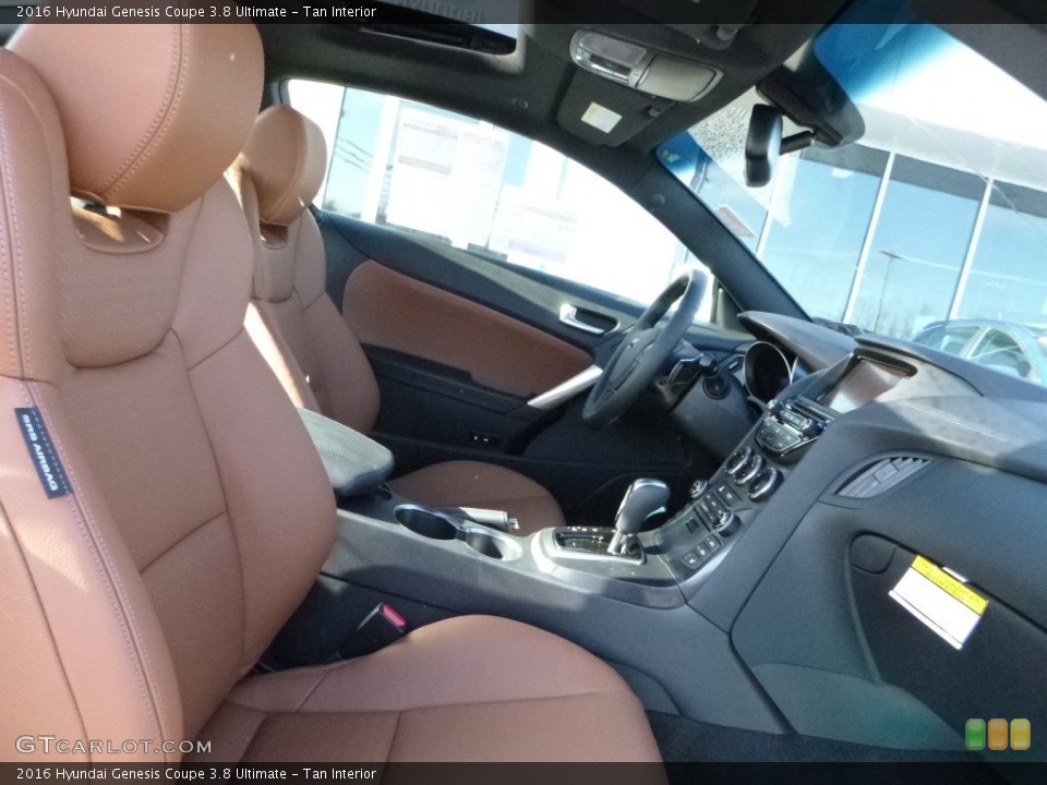 Tan Interior Front Seat for the 2016 Hyundai Genesis Coupe 3.8 Ultimate #109195367