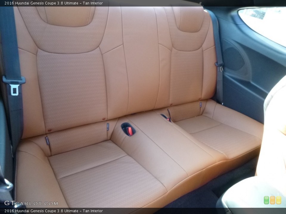 Tan Interior Rear Seat for the 2016 Hyundai Genesis Coupe 3.8 Ultimate #109195426