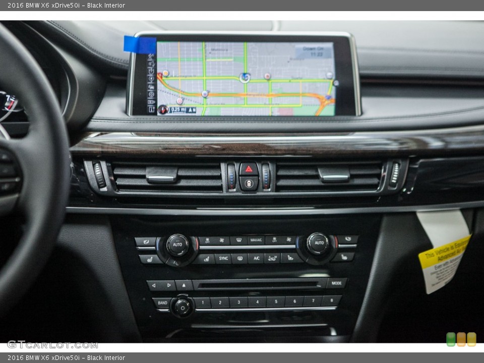 Black Interior Navigation for the 2016 BMW X6 xDrive50i #109201540