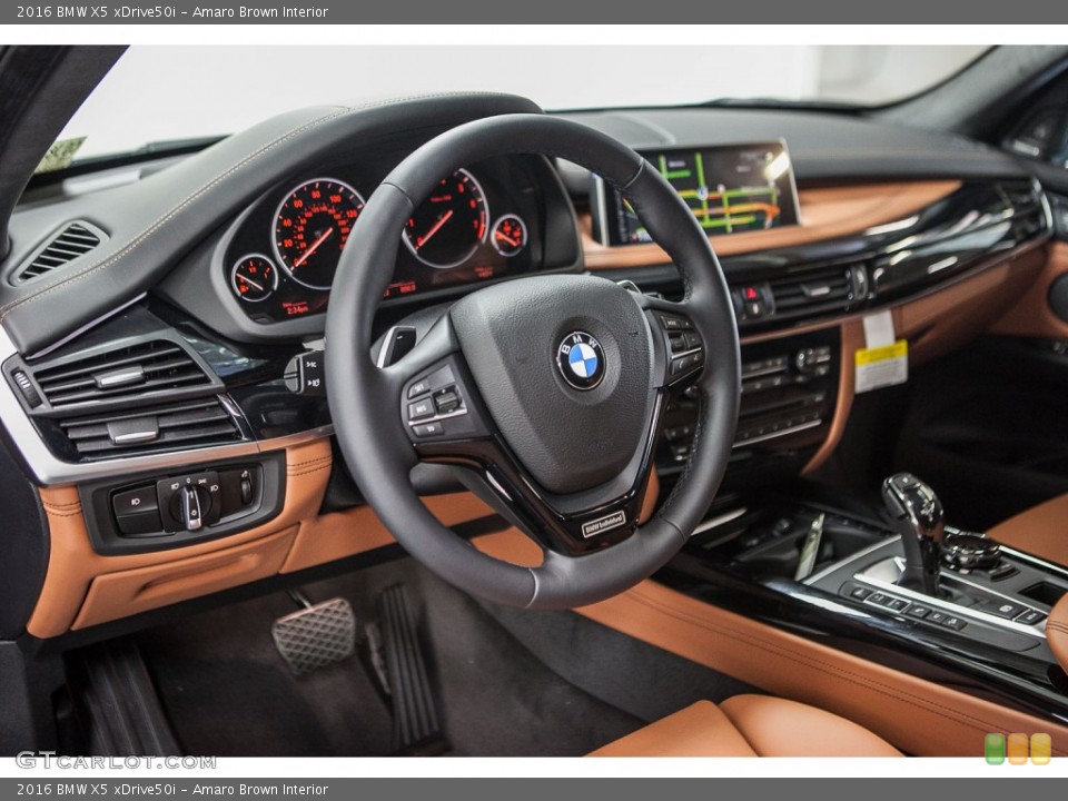 Amaro Brown 2016 BMW X5 Interiors