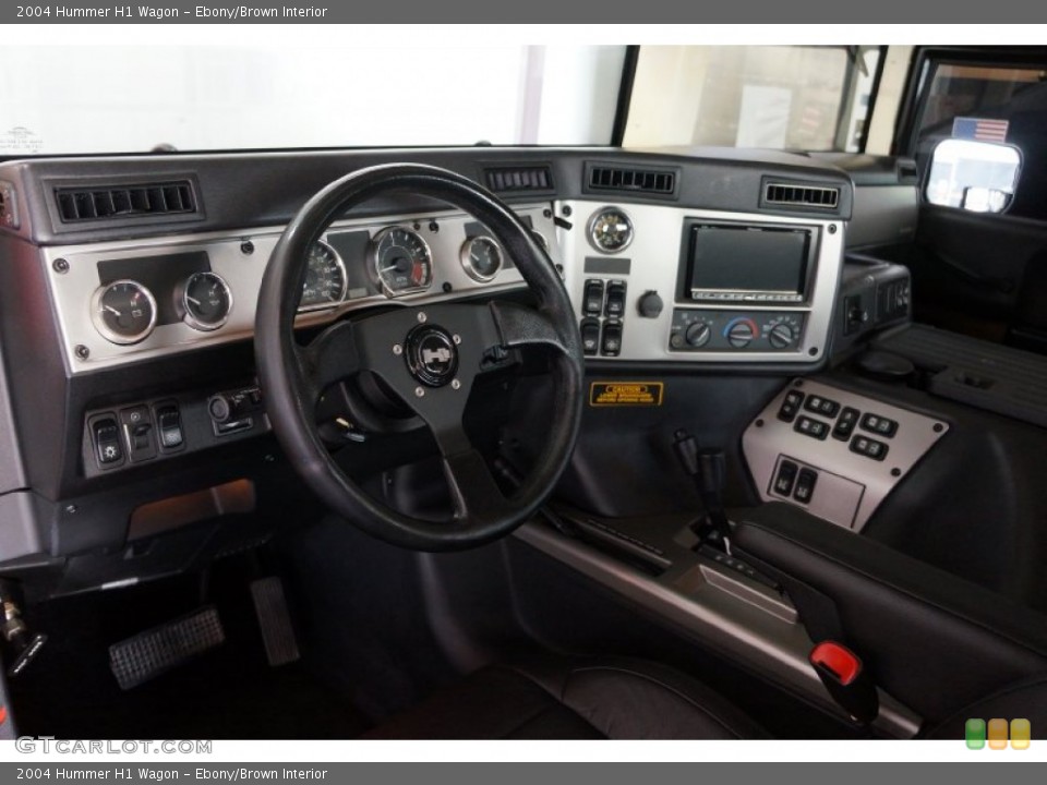 Ebony/Brown Interior Photo for the 2004 Hummer H1 Wagon #109221397