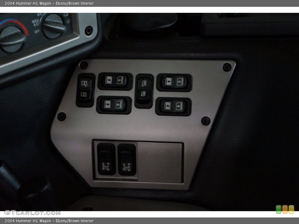 Ebony/Brown Interior Controls for the 2004 Hummer H1 Wagon #109221511