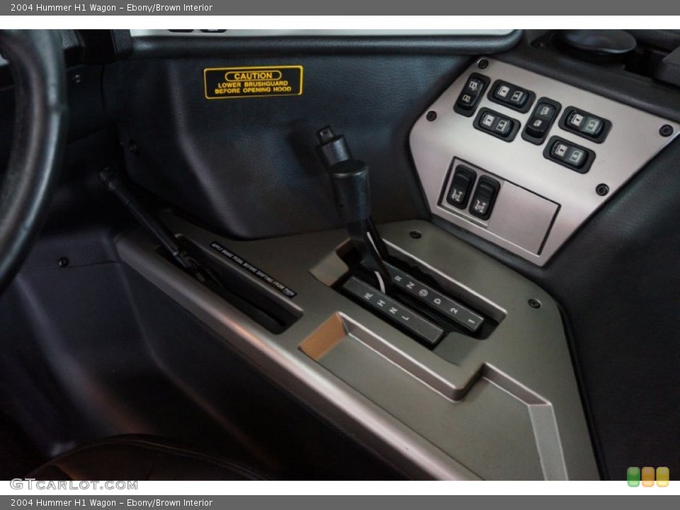 Ebony/Brown Interior Transmission for the 2004 Hummer H1 Wagon #109221535