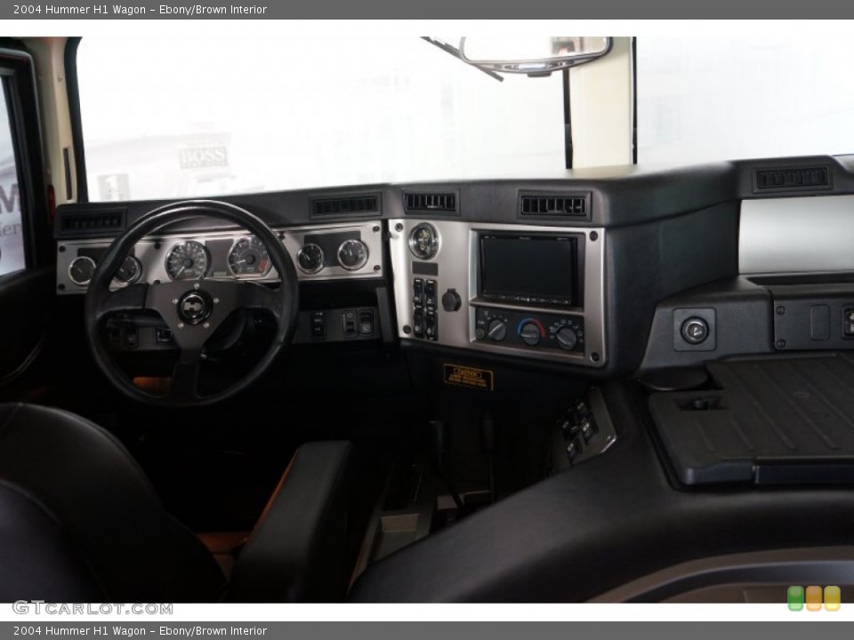 Ebony/Brown Interior Dashboard for the 2004 Hummer H1 Wagon #109221694