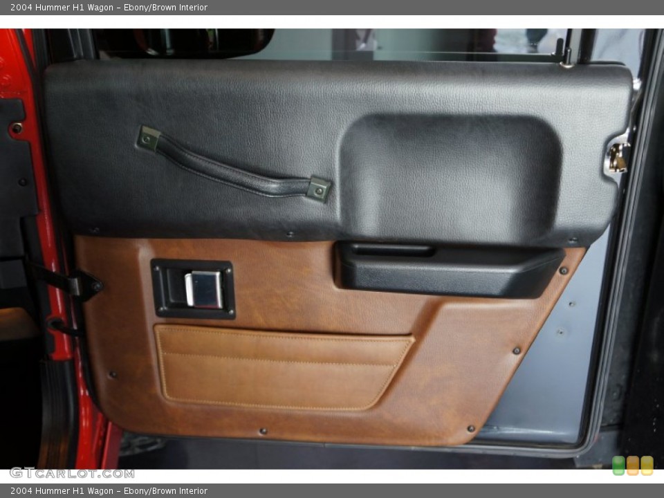 Ebony/Brown Interior Door Panel for the 2004 Hummer H1 Wagon #109221790