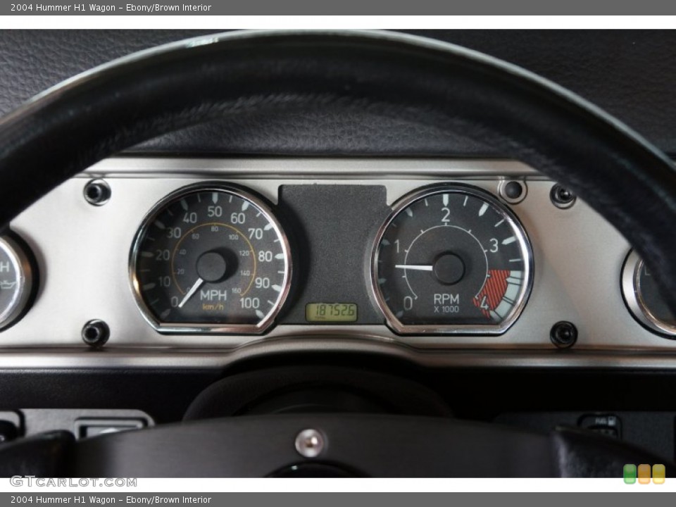 Ebony/Brown Interior Gauges for the 2004 Hummer H1 Wagon #109222072