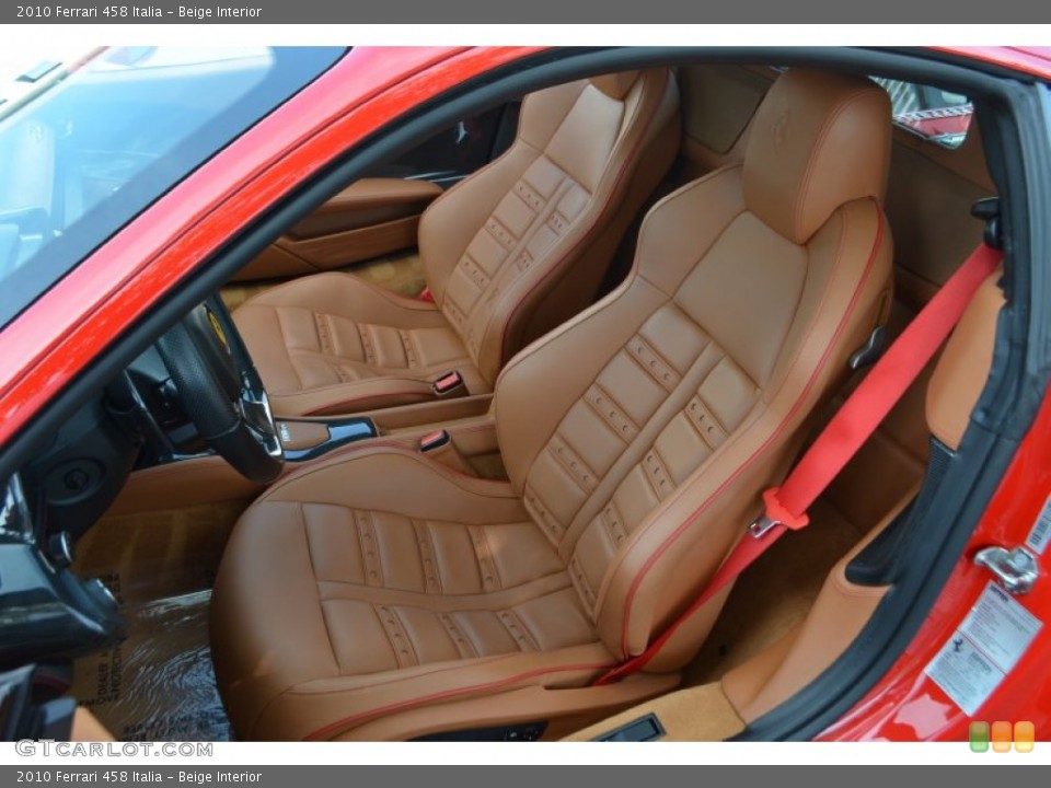 Beige Interior Front Seat for the 2010 Ferrari 458 Italia #109224604