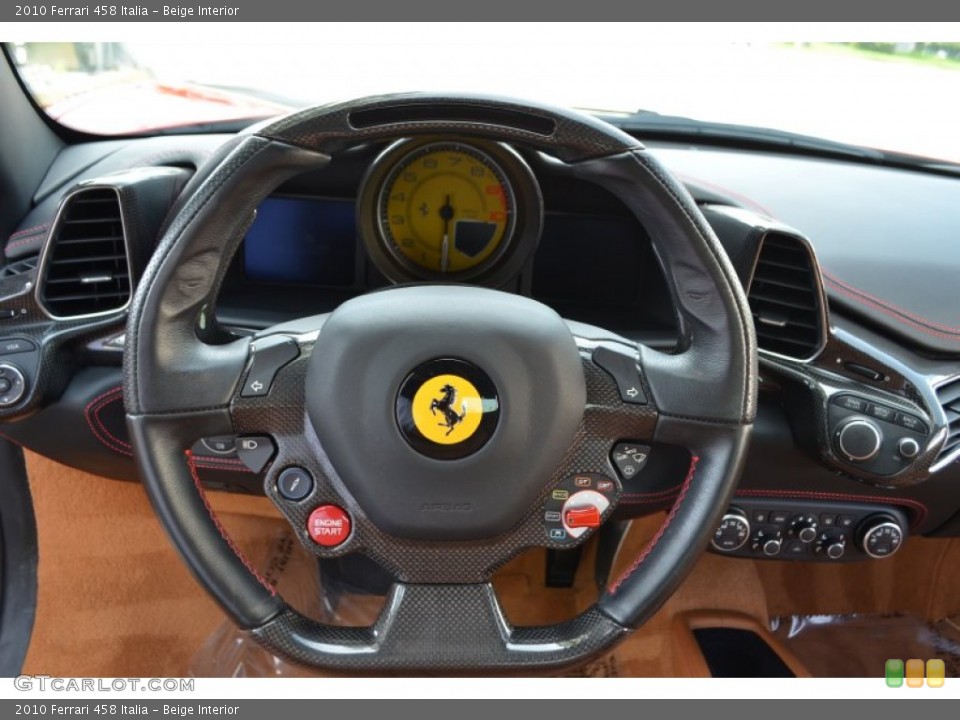 Beige Interior Steering Wheel for the 2010 Ferrari 458 Italia #109224637