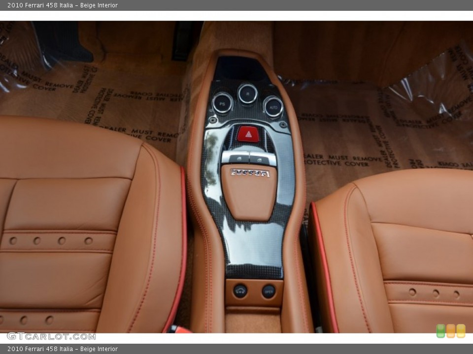 Beige Interior Controls for the 2010 Ferrari 458 Italia #109224655