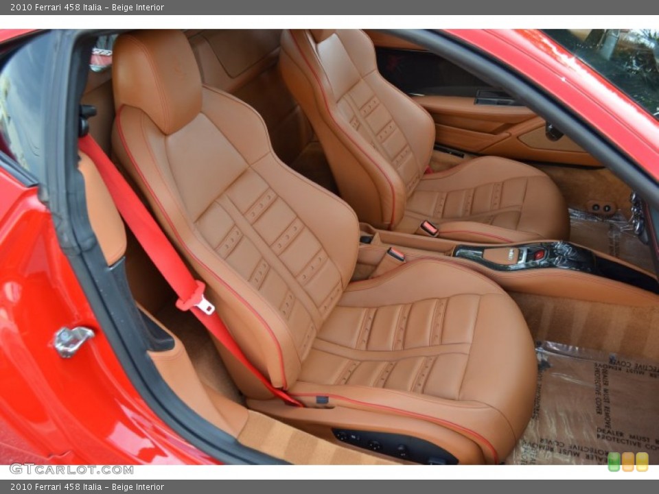 Beige Interior Front Seat for the 2010 Ferrari 458 Italia #109224770