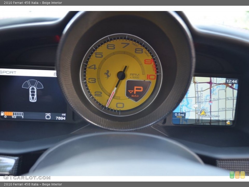 Beige Interior Gauges for the 2010 Ferrari 458 Italia #109224877