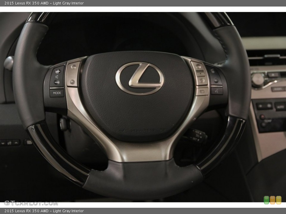 Light Gray Interior Steering Wheel for the 2015 Lexus RX 350 AWD #109226113
