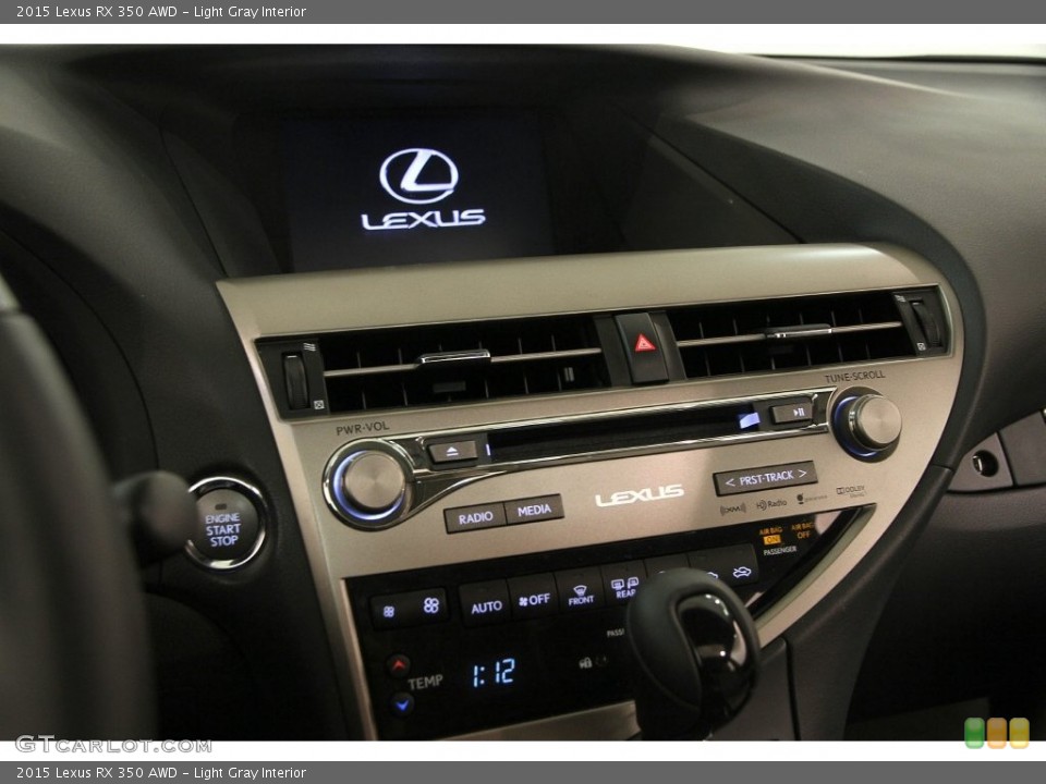 Light Gray Interior Controls for the 2015 Lexus RX 350 AWD #109226155