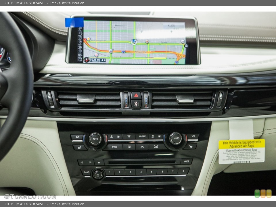 Smoke White Interior Controls for the 2016 BMW X6 xDrive50i #109233774