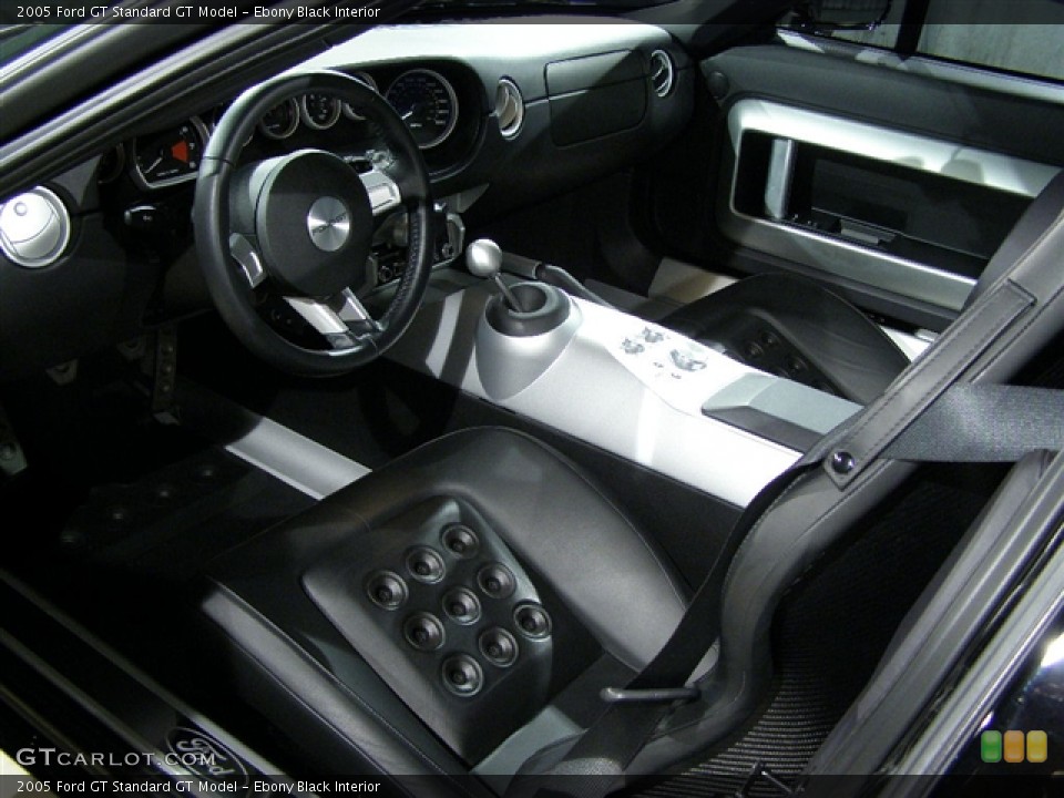 Ebony Black Interior Prime Interior for the 2005 Ford GT  #109240