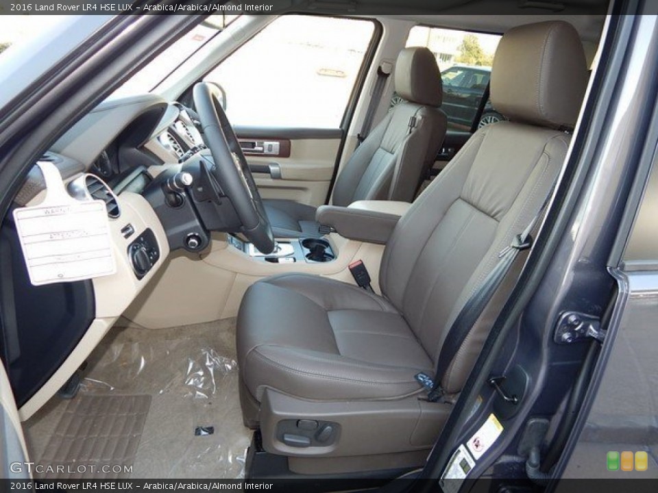 Arabica/Arabica/Almond Interior Front Seat for the 2016 Land Rover LR4 HSE LUX #109241907