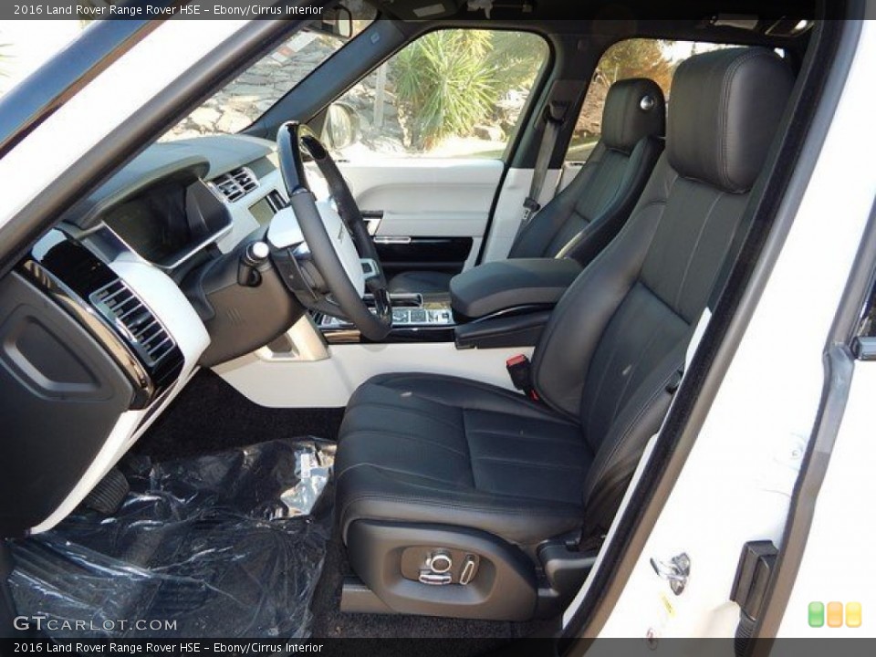 Ebony/Cirrus Interior Photo for the 2016 Land Rover Range Rover HSE #109242486