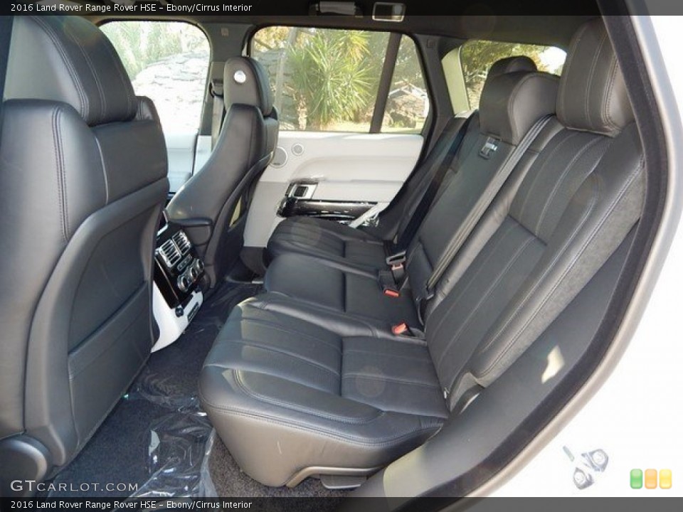 Ebony/Cirrus Interior Rear Seat for the 2016 Land Rover Range Rover HSE #109242732
