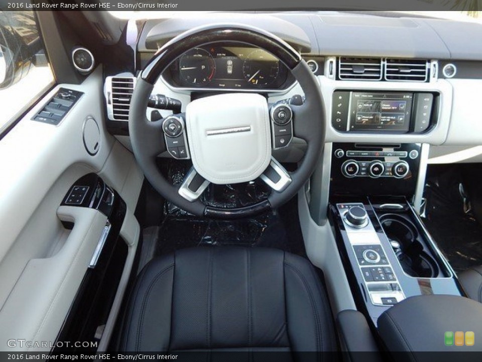 Ebony/Cirrus 2016 Land Rover Range Rover Interiors