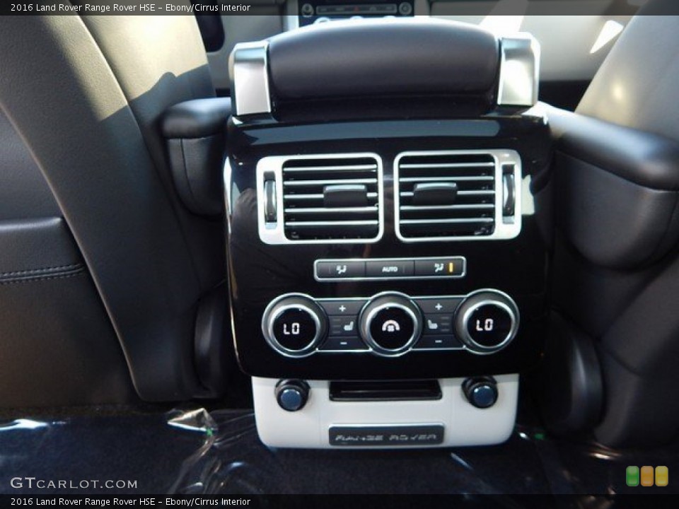 Ebony/Cirrus Interior Controls for the 2016 Land Rover Range Rover HSE #109242810
