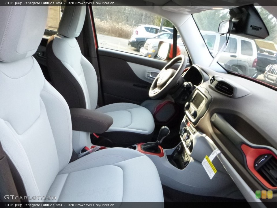 Bark Brown/Ski Grey Interior Front Seat for the 2016 Jeep Renegade Latitude 4x4 #109244088