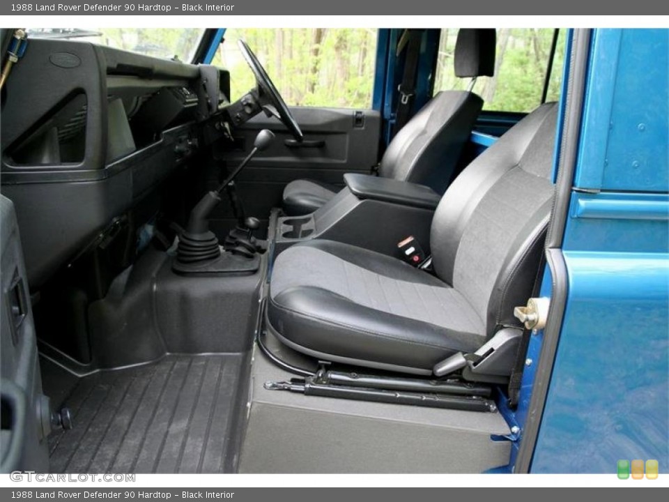 Black Interior Front Seat for the 1988 Land Rover Defender 90 Hardtop #109247718