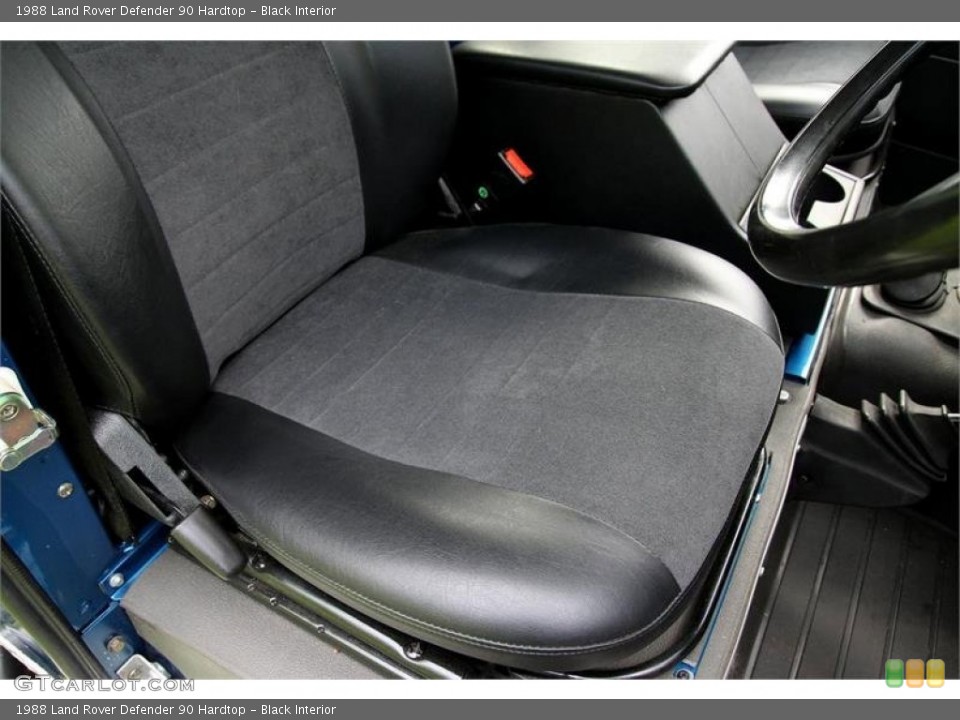 Black Interior Front Seat for the 1988 Land Rover Defender 90 Hardtop #109247781