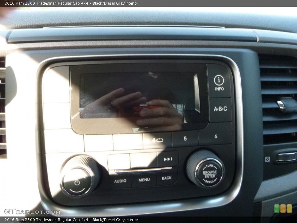 Black/Diesel Gray Interior Audio System for the 2016 Ram 2500 Tradesman Regular Cab 4x4 #109248123
