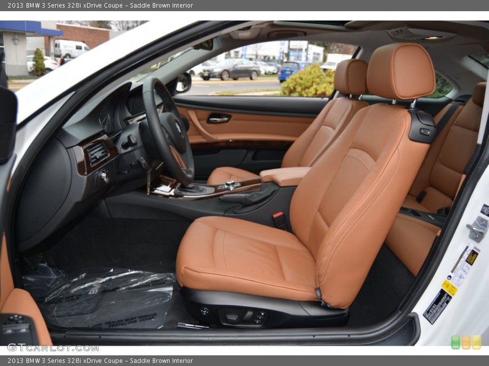 Saddle Brown Interior Front Seat for the 2013 BMW 3 Series 328i xDrive Coupe #109251531