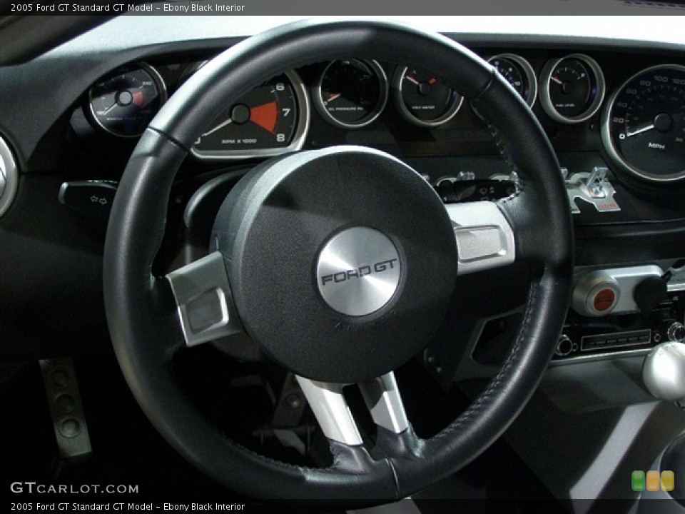 Ebony Black Interior Steering Wheel for the 2005 Ford GT  #109252