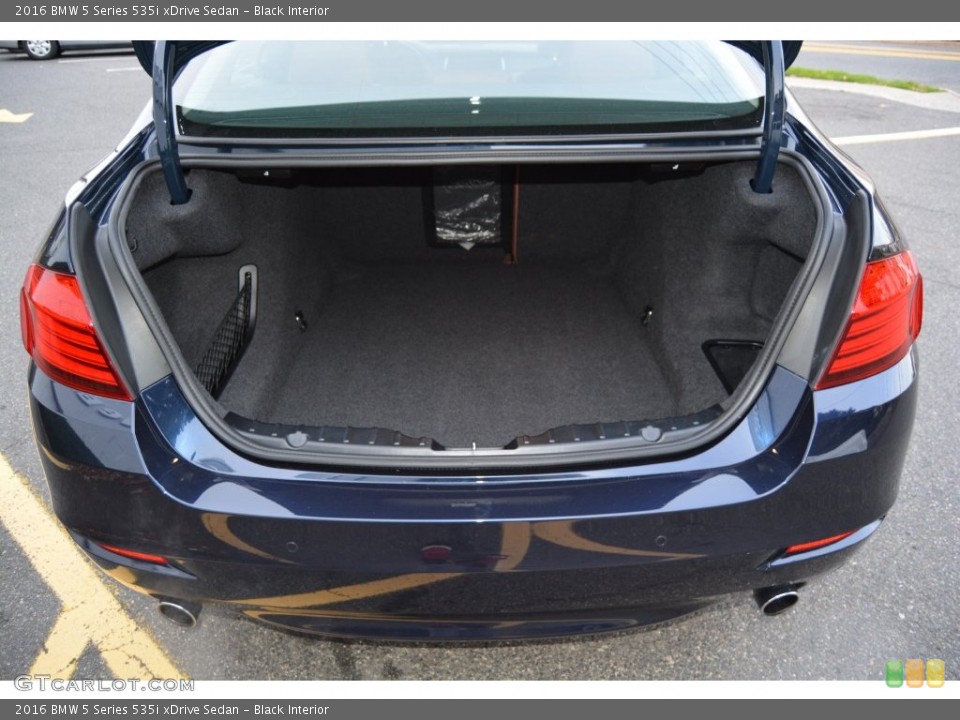Black Interior Trunk for the 2016 BMW 5 Series 535i xDrive Sedan #109255191