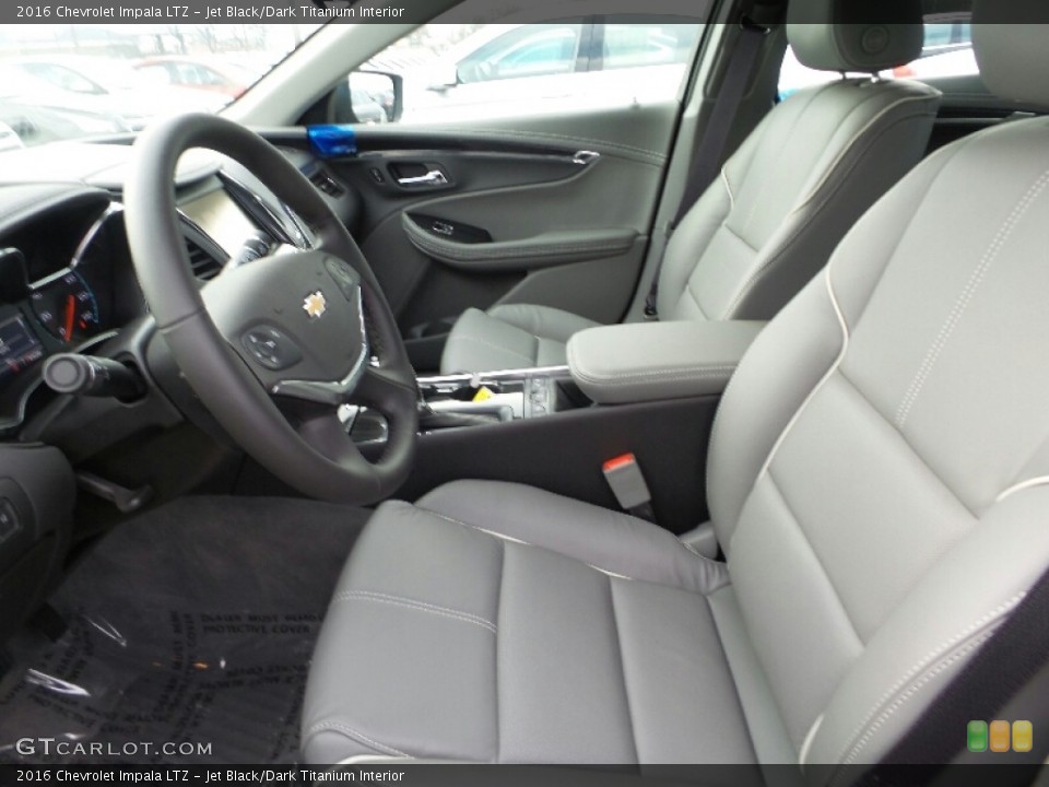 Jet Black/Dark Titanium Interior Front Seat for the 2016 Chevrolet Impala LTZ #109260456