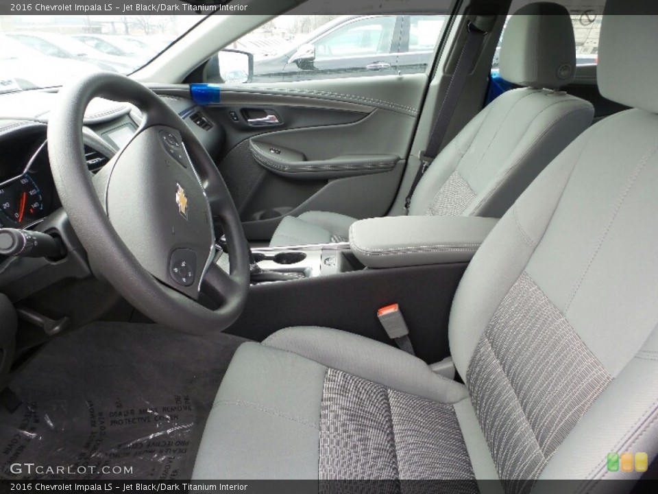 Jet Black/Dark Titanium Interior Front Seat for the 2016 Chevrolet Impala LS #109261803