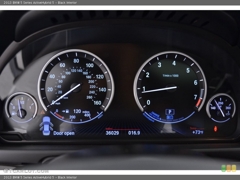 Black Interior Gauges for the 2013 BMW 5 Series ActiveHybrid 5 #109272486