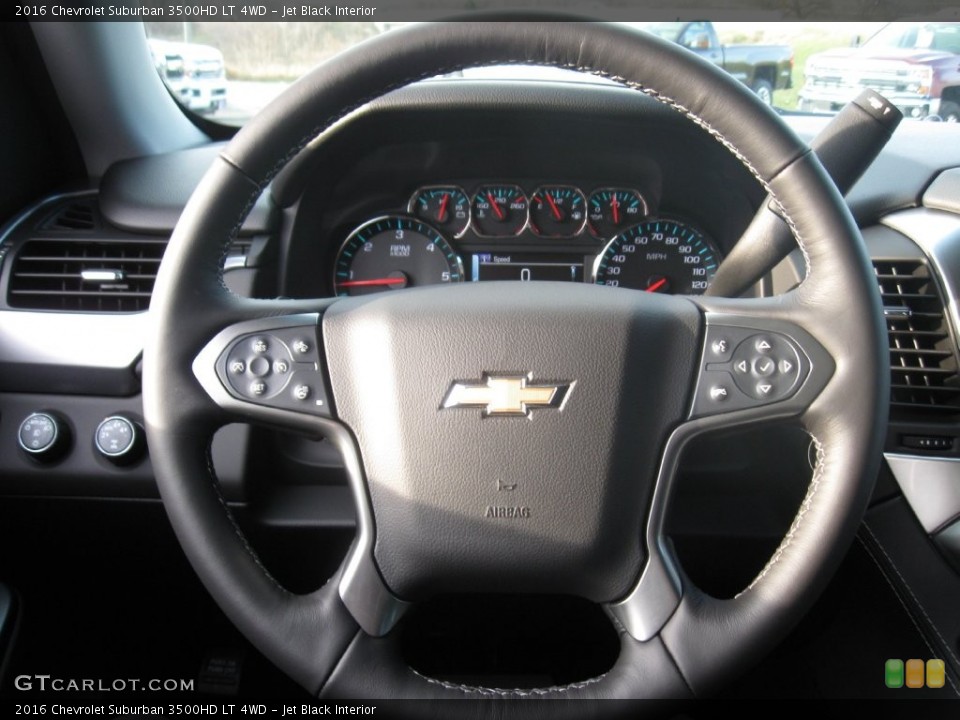 Jet Black Interior Steering Wheel for the 2016 Chevrolet Suburban 3500HD LT 4WD #109277077