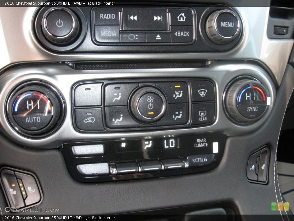 Jet Black Interior Controls for the 2016 Chevrolet Suburban 3500HD LT 4WD #109277326