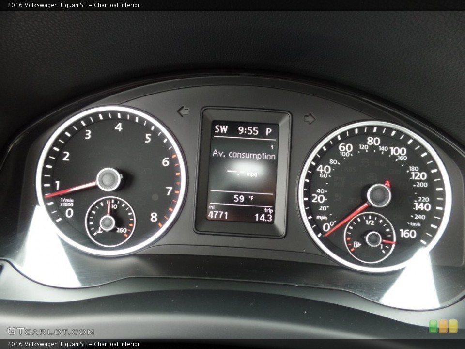 Charcoal Interior Gauges for the 2016 Volkswagen Tiguan SE #109279792