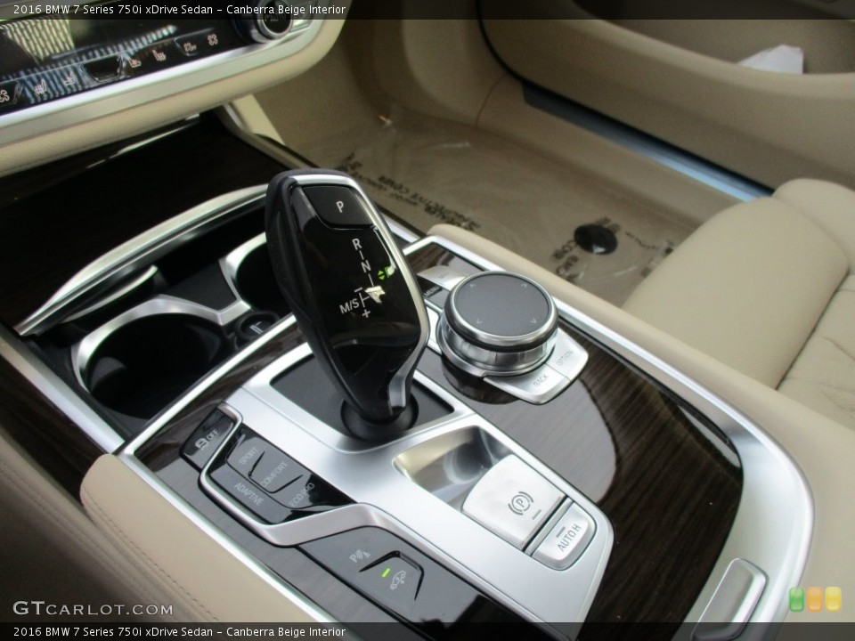 Canberra Beige Interior Transmission for the 2016 BMW 7 Series 750i xDrive Sedan #109280887