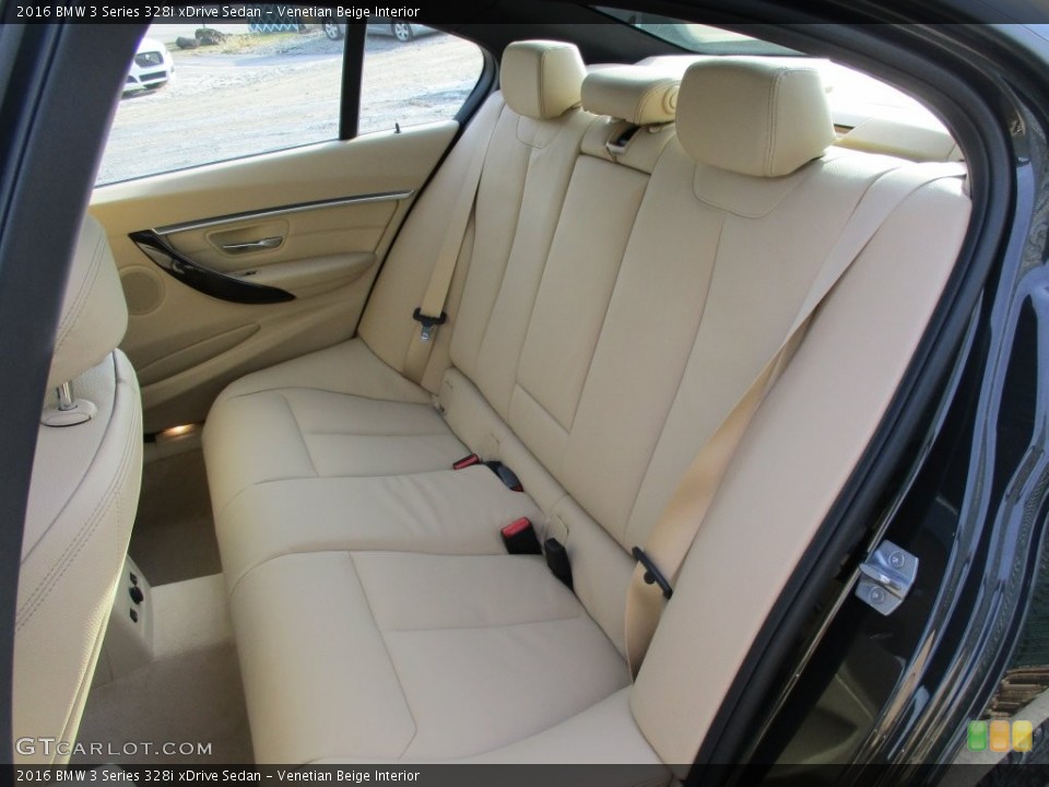 Venetian Beige Interior Rear Seat for the 2016 BMW 3 Series 328i xDrive Sedan #109284766