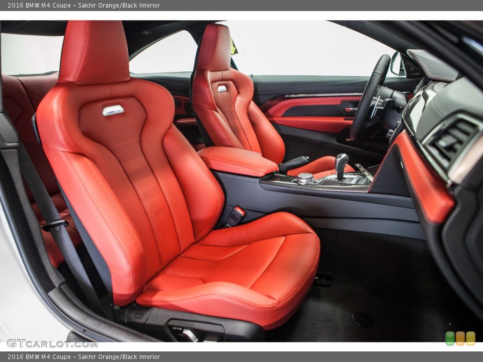 Sakhir Orange/Black Interior Front Seat for the 2016 BMW M4 Coupe #109299505