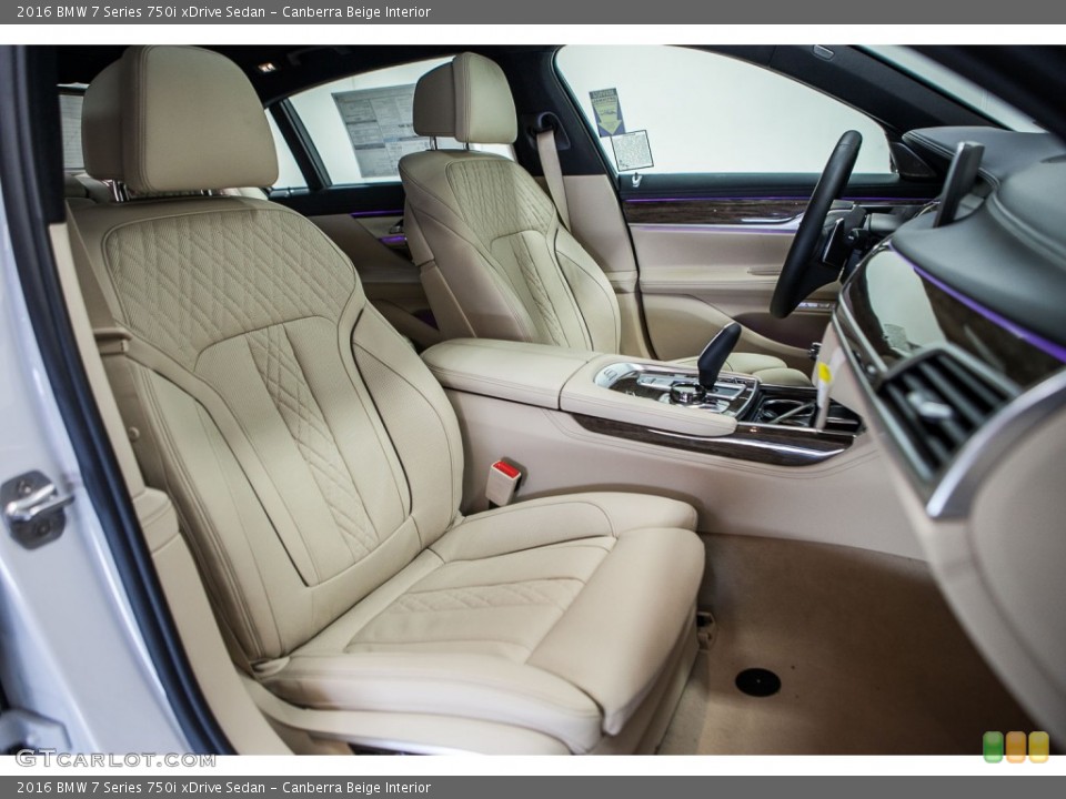 Canberra Beige Interior Front Seat for the 2016 BMW 7 Series 750i xDrive Sedan #109299871