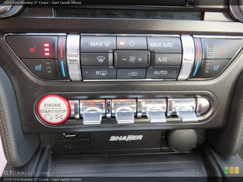 Dark Saddle Interior Controls for the 2016 Ford Mustang GT Coupe #109302193