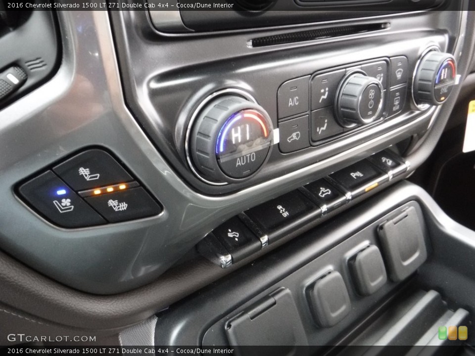 Cocoa/Dune Interior Controls for the 2016 Chevrolet Silverado 1500 LT Z71 Double Cab 4x4 #109303483