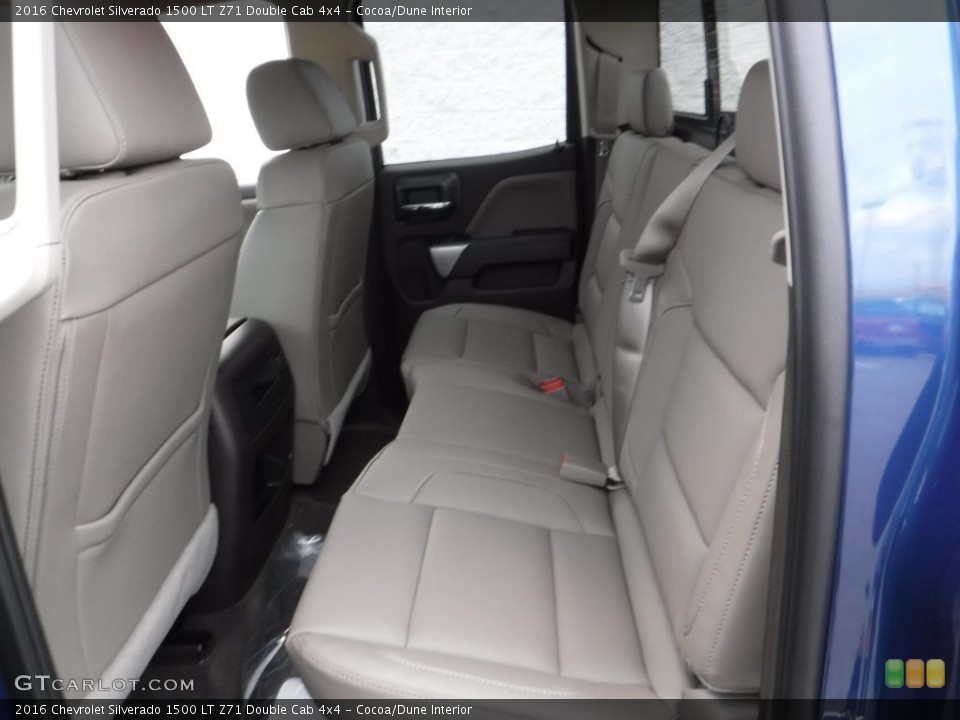 Cocoa/Dune Interior Rear Seat for the 2016 Chevrolet Silverado 1500 LT Z71 Double Cab 4x4 #109303516