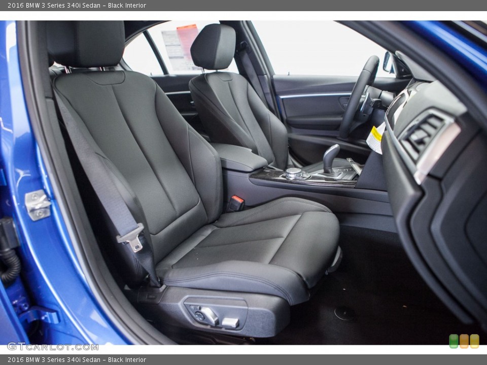 Black Interior Front Seat for the 2016 BMW 3 Series 340i Sedan #109307990