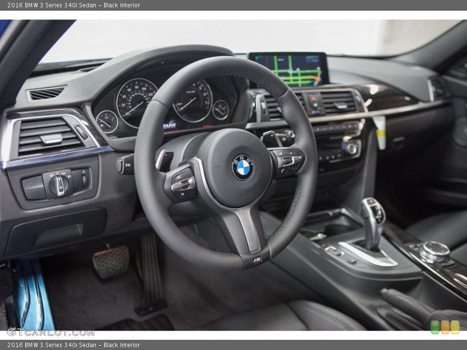 Black Interior Prime Interior for the 2016 BMW 3 Series 340i Sedan #109308116