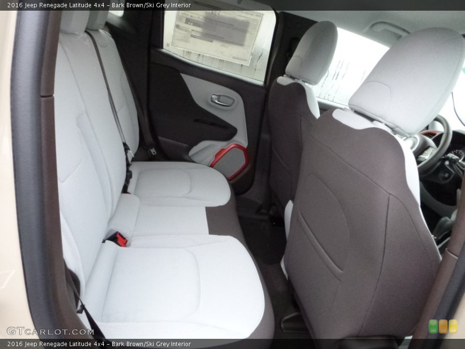 Bark Brown/Ski Grey Interior Rear Seat for the 2016 Jeep Renegade Latitude 4x4 #109314587