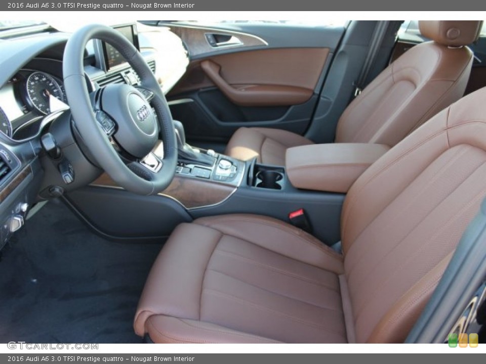 Nougat Brown Interior Front Seat for the 2016 Audi A6 3.0 TFSI Prestige quattro #109344260